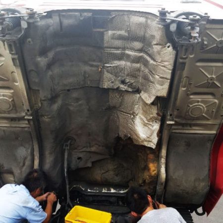 Engine Compartment Dismantle Cleaning & Fabricate Heat Insulation